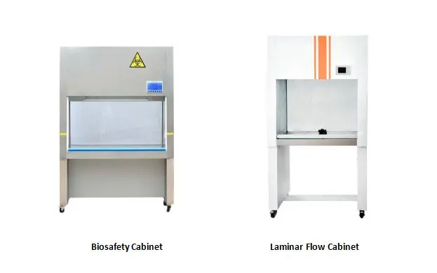 biosafety cabinet vs laminar flow cabinet